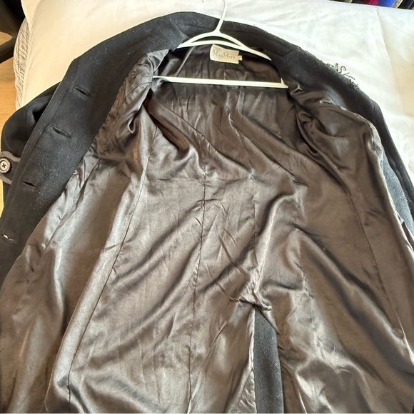 MaxMara Elegant Black Women's Coat size 4 - Picture 14 of 15
